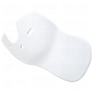 Baseball C-Flap Batter's Helmet Face Protection Guard Attachment (5 Colors for Left & Right Handed Hitters) (White, Left Handed Hitter)