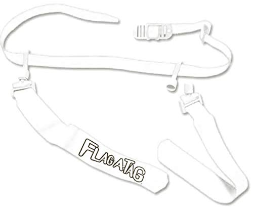 White Flag-a-Tag Sonic Boom Flag Football 1 Single Replacement Belt w/ 2 Flags