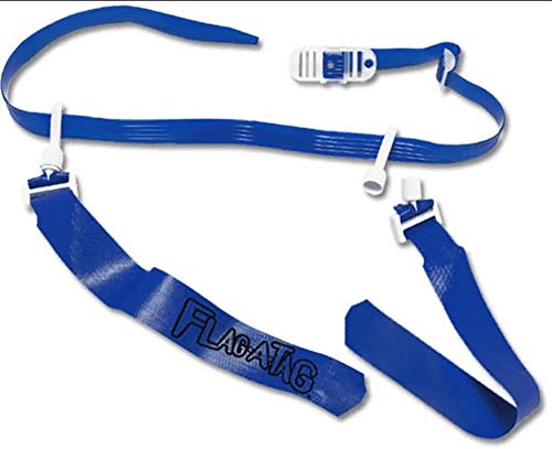 Blue Flag-a-Tag Sonic Boom Flag Football 1 Single Replacement Belt w/ 2 Flags
