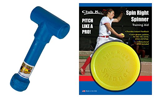 Spin Right Spinner & Ernie Parker's Wrist Snapper Fastpitch Softball Pitching Training Aids Equipment