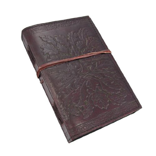 Embossed Leather Greenman 120 Page Unlined Dream Book