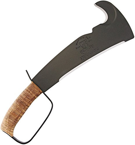 Pro Tool Industries 284 Woodman's Pal Military Premium Fixed Blade Knife with Treated Leather Sheath and Stone