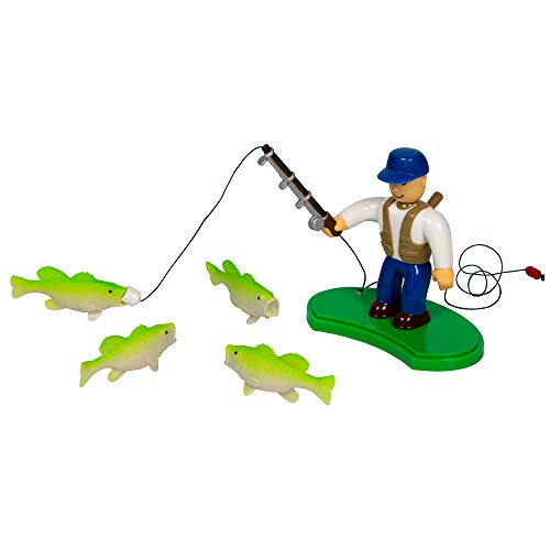 Zing Toys Desktop Sports, First Strike Fisherman, Mini Fishing Game With Magnetic Pieces