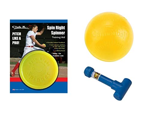 THE CANNONBALL + Spin Right Spinner + Ernie Parker's Wrist Snapper Fastpitch Softball Pitching Training Aids Equipment Gear
