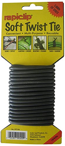 Luster Leaf STT100 Soft Twist Tie, Black (2)
