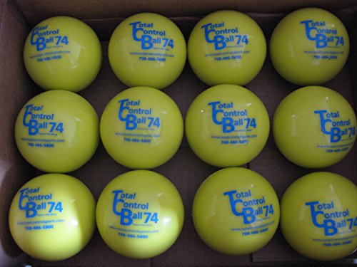 Total Control Ball TCB 74 Baseball Batting Ball Weighted Training Hitting Batting Aid 12 Ball Pack