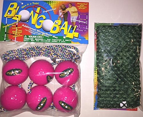 BLONGO BALL 3 PINK Ladder Ball Replacement Balls Bolo Toss Hillbilly Golf w/ FREE CASE