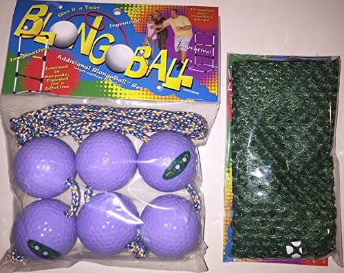 BLONGO BALL 3 LILAC Ladder Ball Replacement Balls Bolo Toss Hillbilly Golf w/ FREE CASE