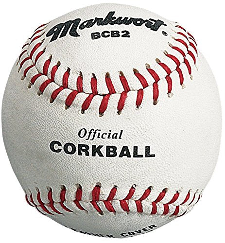 Buckeye Nation Sales Official Size Single Leather CORKBALL - Mini Baseball Bat Game