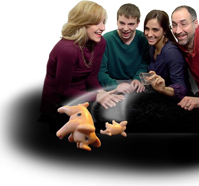 Winning Moves Pass The Pigs Games USA, a Hilarious Pig Dice Game, Family Favorite for Over 40 Years, for 2 or More Players, Ages 7+