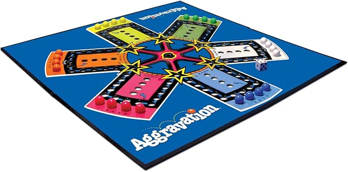 Aggravation with Retro Artwork by Winning Moves Games USA, The Classic Marble Race Game, Great for Kids, for 2 to 6 Players, Ages 6+