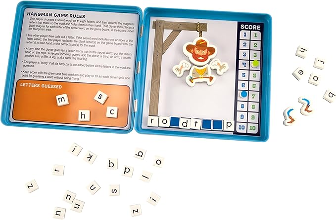 PlayMonster Take N Play Anywhere — Hangman — Easy to Use, Hard to Lose — Fun on the Go Travel Game — For Ages 5+