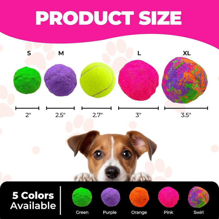WACKYwalk'r WUNDERball Durable Dog Fetch Toy – Indestructible Natural Rubber Ball, Safer Than Tennis Balls, Floats for Indoor & Outdoor Play, Handmade in North America, Swirl (up to 40 lbs.)