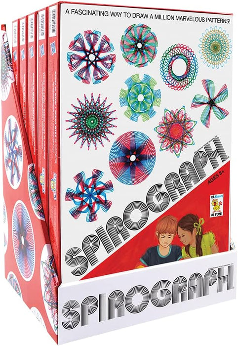 Spirograph Retro Deluxe Set – Arts and Crafts, Kids Toys, Art Supplies, Craft Supplies, Drawing Kit, Spiral Art, Reproduction of Classic Gear Design Kit, Pens, Design Sheet Included, Ages 8+