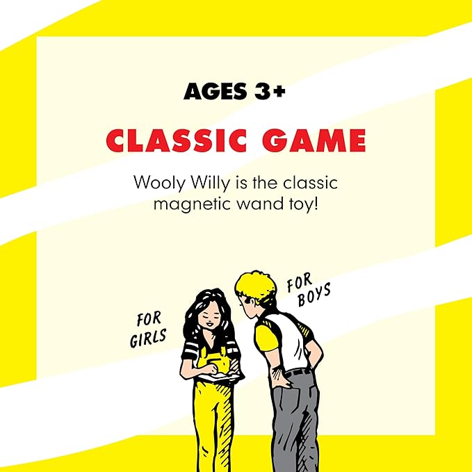 Original Wooly Willy, Magnetic Personalities – Drawing Kit, Arts and Crafts, Fidget Toys for Kids, Draw on Wooly’s Face, Portable, Easy to Use, Zero Mess Drawing, Screen-Free Toys, Ages 3+