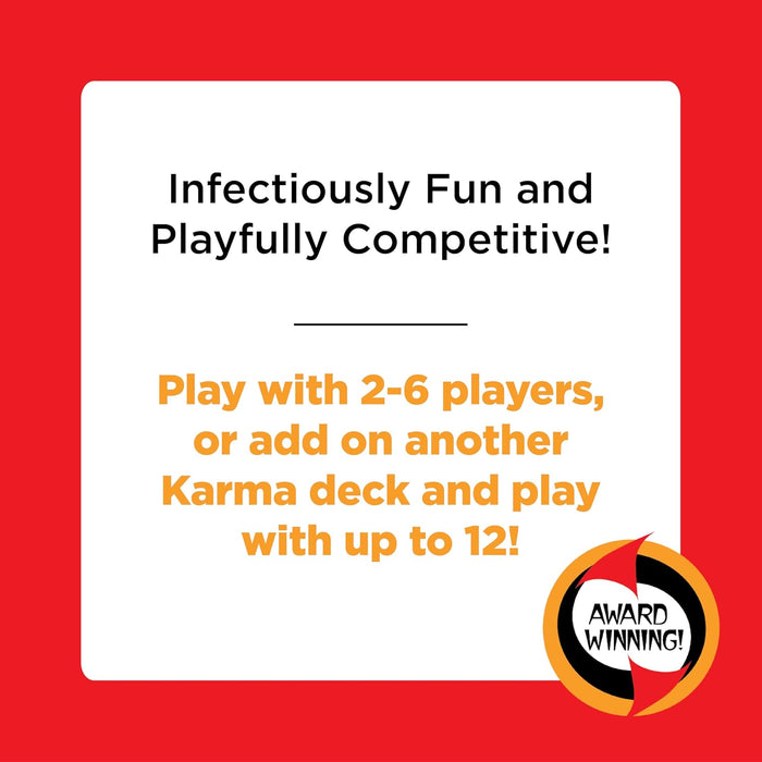 KARMA Card Games for Kids – Kids, Family Games Night, Multi-Player, Screen Free, Travel Games, Playing Cards, What Goes Around, Comes Around, Ages 8+