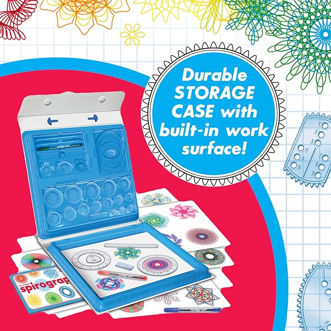 Spirograph — Deluxe Set — Spiral Art Drawing Kit — The Classic Way to Make Countless Amazing Designs — For Kids Ages 8+