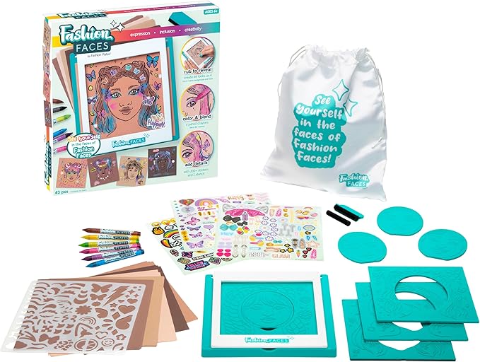 PlayMonster Fashion Faces Arts & Crafts for Ages 6 to 11