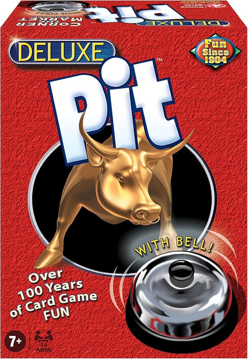 Deluxe Pit by Winning Moves Games USA, Loud and Raucous Party Game for 3 to 8 Players, Ages 7 and Up