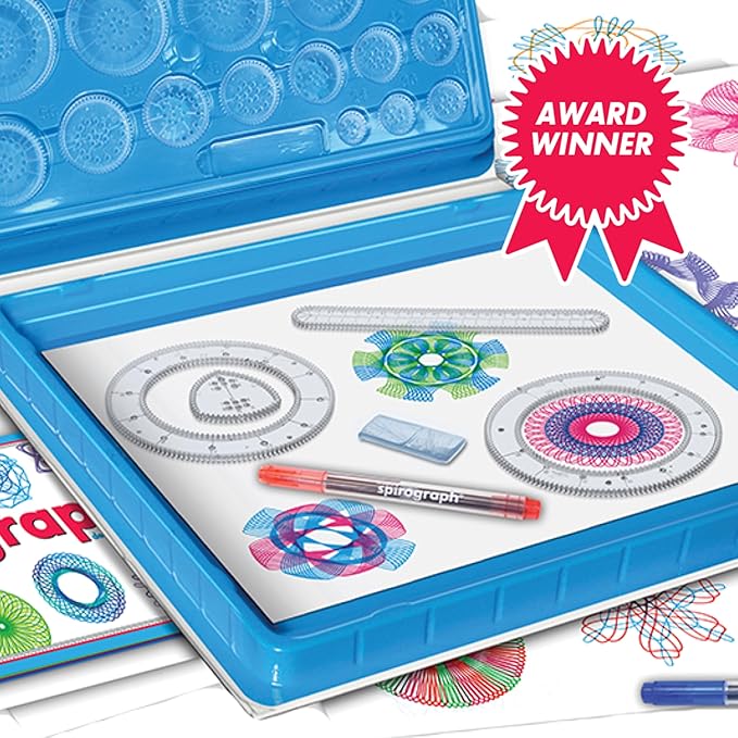 Spirograph — Deluxe Set — Spiral Art Drawing Kit — The Classic Way to Make Countless Amazing Designs — For Kids Ages 8+