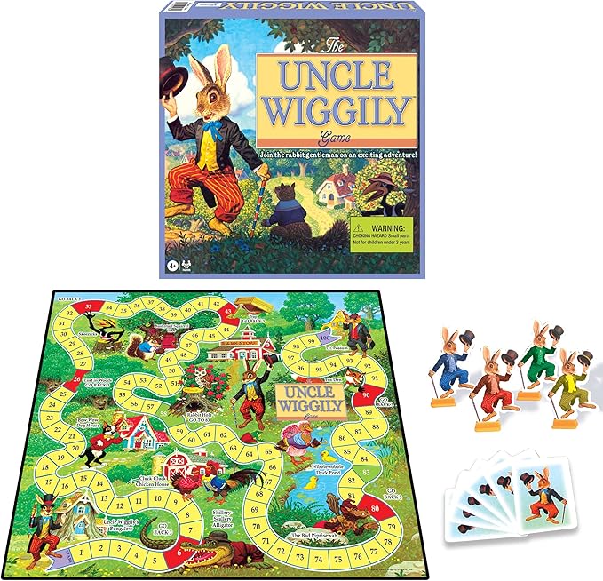 Uncle Wiggily by Winning Moves Games USA, The Classic Child's First Reading Game, for 2 to 4 Players, Ages 4+