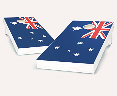 Australian AUSTRALIA Flag Cornhole Boards Regulation Size Game Set Baggo Bean Bag Toss + 8 ACA Regulation Bags