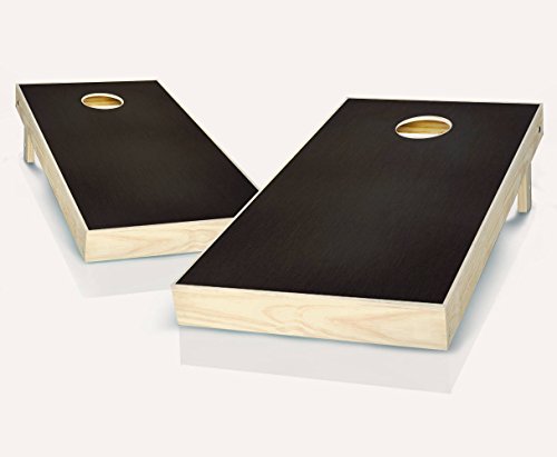 Ebony Stained Custom Cornhole Boards Regulation Size Game Set Baggo Bean Bag Toss + 8 ACA Regulation Bags