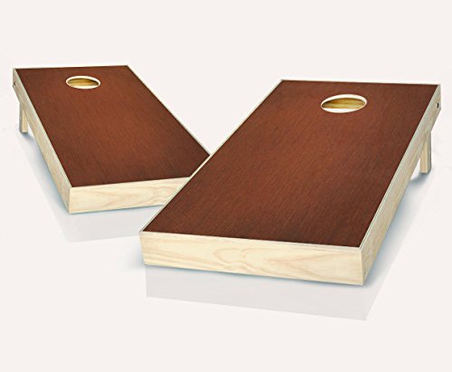 Rosewood Stained Custom Cornhole Boards Regulation Size Game Set Baggo Bean Bag Toss + 8 ACA Regulation Bags