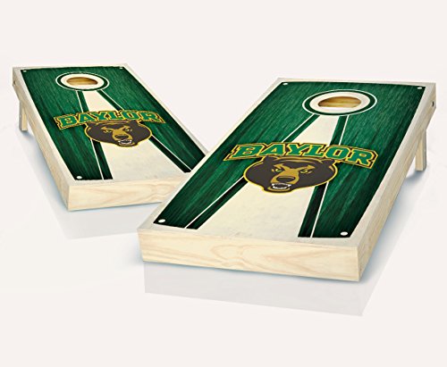 Baylor Bears Stained Pyramid Custom Cornhole Boards Regulation Size Game Set Baggo Bean Bag Toss + 8 ACA Regulation Bags