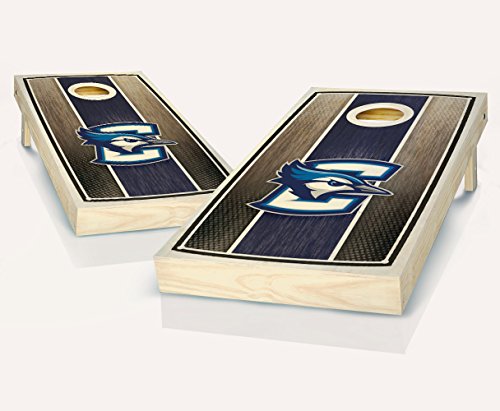 Creighton University Bluejays Stained Striped Custom Cornhole Boards Regulation Size Game Set Baggo Bean Bag Toss + 8 ACA Regulation Bags